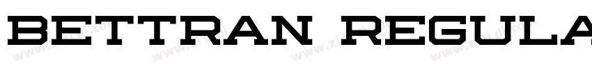 Bettran Regular字体转换